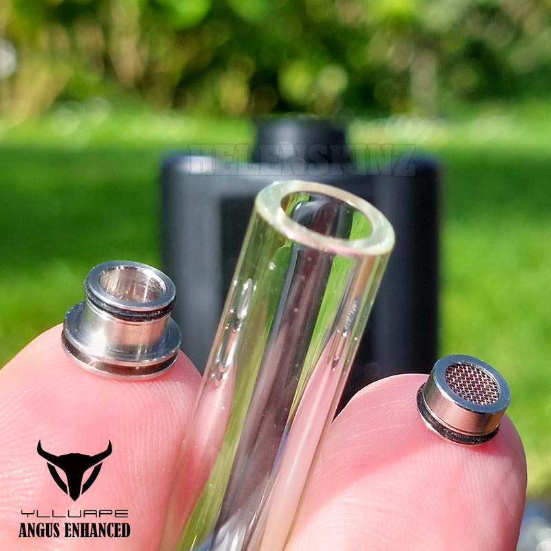 Close Up of Glass Stem Plugs for Yllvape Angus Enhanced NZ