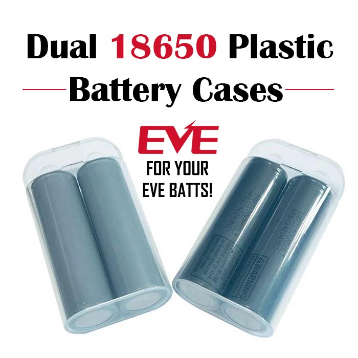 Plastic Dual 18650 Battery Case NZ