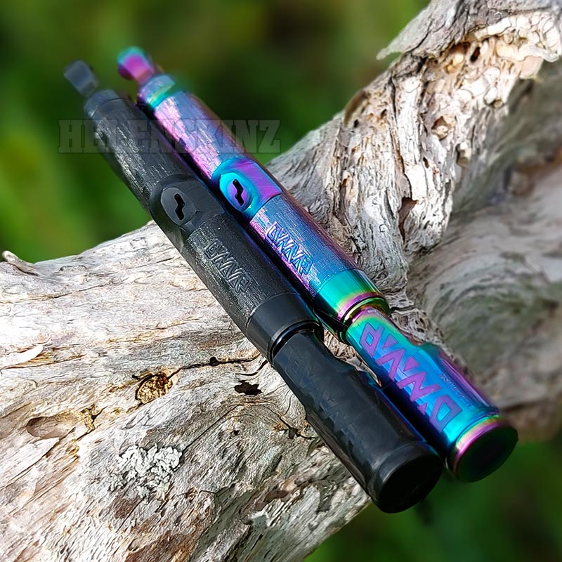 DynaVap M7 XL Obsidium & Rosium Pens in a tree NZ