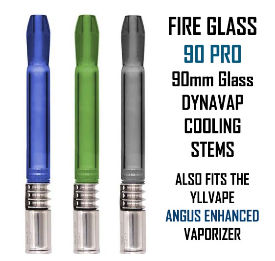 Fire Glass 90mm Cooling Stem for DynaVap & Yllvape NZ