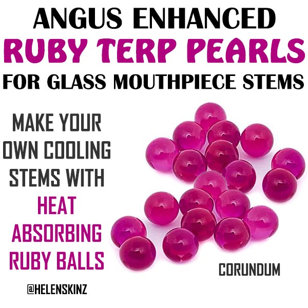 Ruby Balls for Cooling Vapor - Synthetic Corundum Gemstone Balls NZ