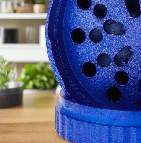 Inside the SLX PRO Non-Stick Herb Grinders 4pc, Blue, Helenskinz NZ